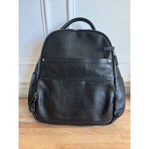 Royce New York for DELTA Million Miler Black Pebble Leather Backpack